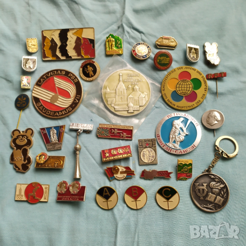 Ретро значки , плакети