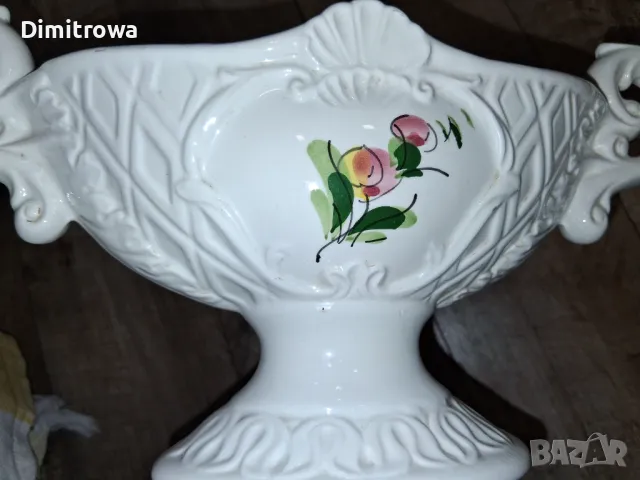 Vecchia Bassano декоративна купа/бонбониера/фруктиера/цветарник, снимка 16 - Антикварни и старинни предмети - 48857202