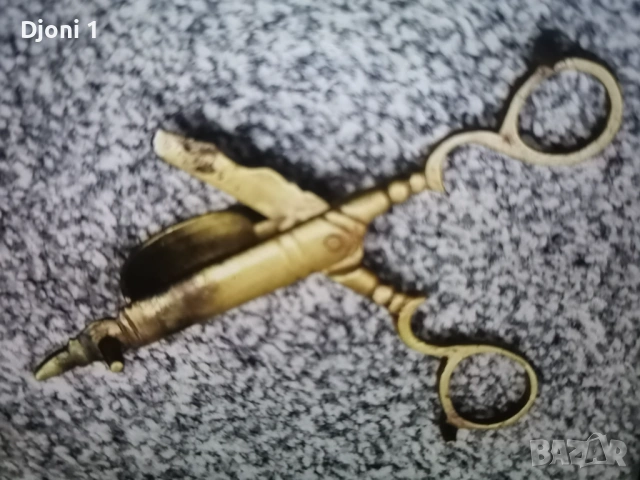 Антични ножици за подрязване на свещи, снимка 3 - Антикварни и старинни предмети - 53173210