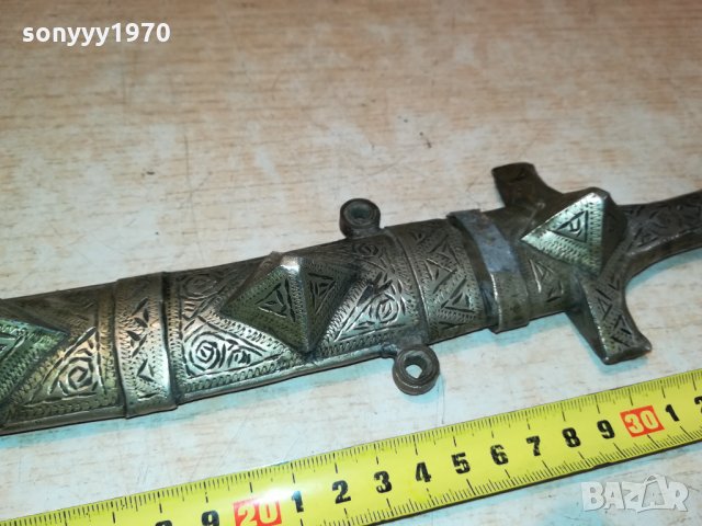 ОРИЕНТАЛСКИ НОЖ С ПИРАМИДИ-ВНОС ФРАНЦИЯ 0111211148, снимка 2 - Антикварни и старинни предмети - 34651650