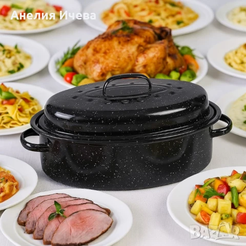 Ростер с мраморно покритие, снимка 4 - Съдове за готвене - 51050108