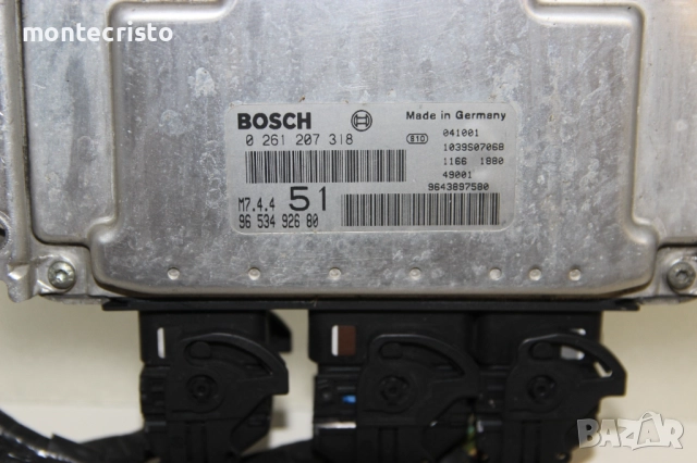 Моторен компютър Citroen Xsara Picasso (1999-2010г) 0261207318 / 9653492680 / M7.4.4 / 0 261 207 318, снимка 2 - Части - 52270320