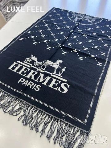 Balenciaga ⚜️ Hermes ⚜️Dior ⚜️Дамски Кашмирени Шалове , снимка 13 - Шалове - 56046130