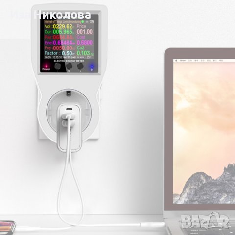 Цифров смарт Wi-fi ватметър, снимка 8 - Други - 41637655