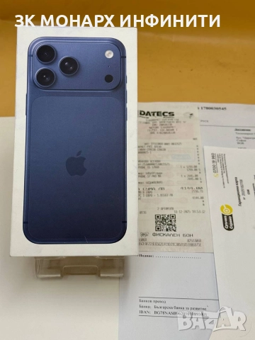 телефон Iphone 17 Pro Max 256GB Deep Blue 2г. Гаранция!, снимка 2 - Apple iPhone - 52843808
