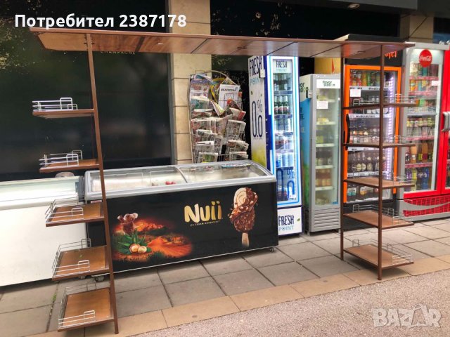 Масивен четиристранен стелаж за магазин, снимка 2 - Стелажи и щандове - 41101860