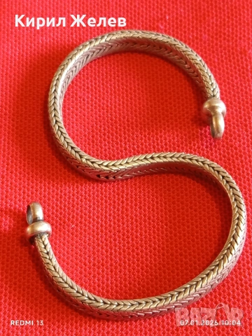 Сребърна гривна Византийски стил Рето бижу ювелирна изработка 42540, снимка 8 - Гривни - 53016033