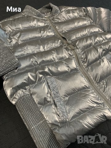 Дамско яке бомбър сребрист цвят, снимка 2 - Якета - 39648235