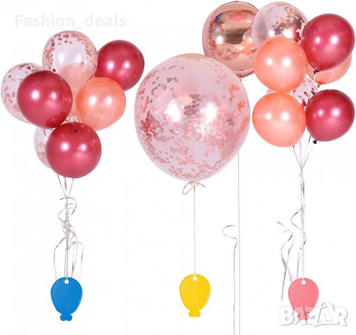 Нови 12 броя Пластмасови тежести за балони с хелий Цветни висулки 