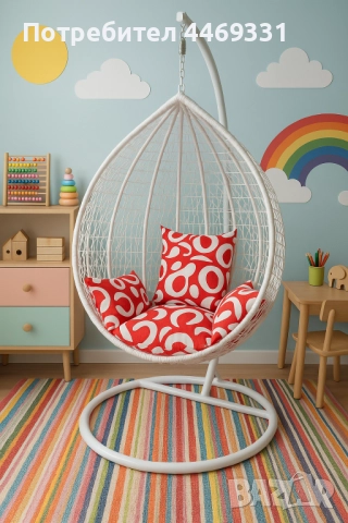 Градинска висяща люлка тип гнездо,яйце–Промоция! , снимка 6 - Дивани и мека мебел - 52359464