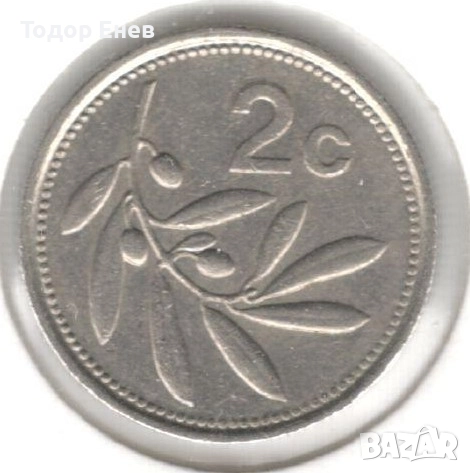 Malta-2 Cents-1991-KM# 94