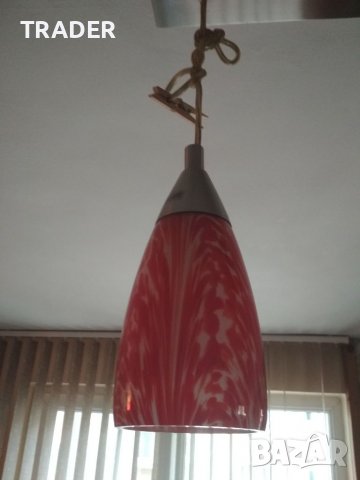 лампион полилей абажур осветително тяло лампа четворка тип камбанки капка, снимка 4 - Полилеи - 39980926