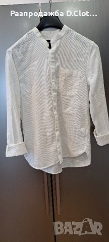 H&M мъжка бяла риза S размер , снимка 1 - Ризи - 44431143