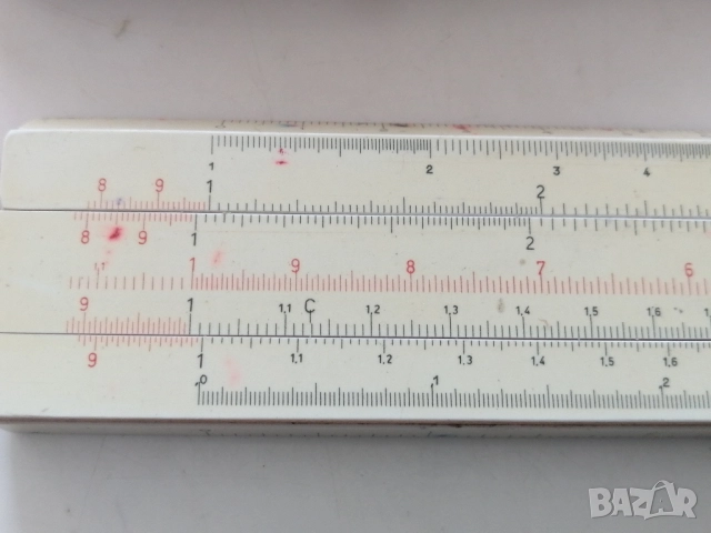Немска логаритмична линия Meissner-Fabrikat, снимка 4 - Антикварни и старинни предмети - 52104959