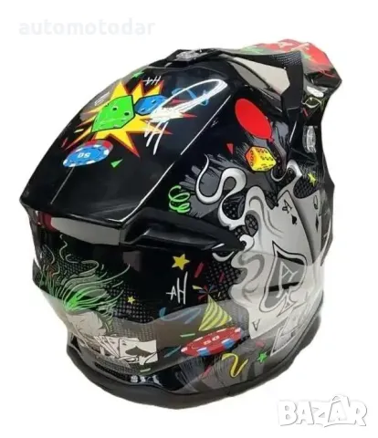 Каска мото крос ендуро атв, снимка 3 - Аксесоари и консумативи - 48820871