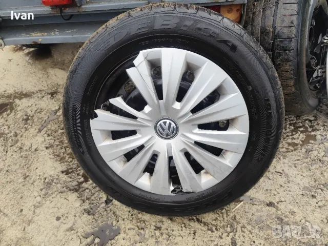 Железни джанти с гуми VW, снимка 2 - Гуми и джанти - 48820361