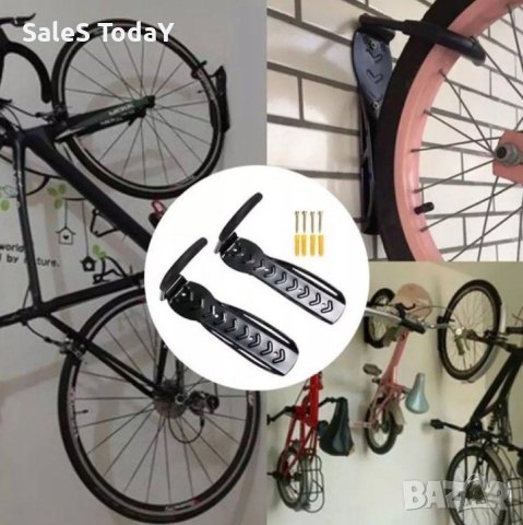 Стойка за велосипед, закачалка за колело, държач за стена, снимка 3 - Аксесоари за велосипеди - 32176467