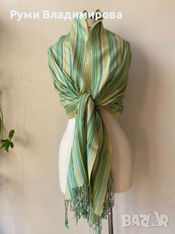 Голям, тънък шал/ различни видове, снимка 5 - Шалове - 47950367