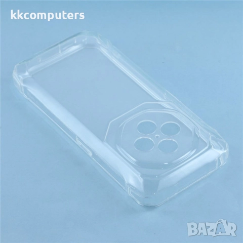 Калъф с протектор за Blackview Fort 1– мек TPU удароустойчив калъф, прозрачен или черен, снимка 2 - Резервни части за телефони - 52475884