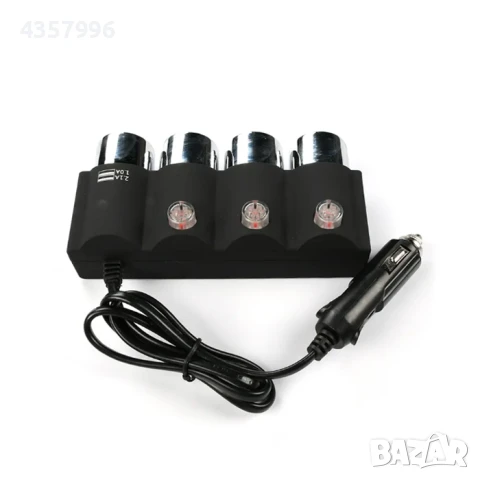 Разклонител за запалка с 3 гнезда и 2 USB, 1508, снимка 2 - Аксесоари и консумативи - 50463081