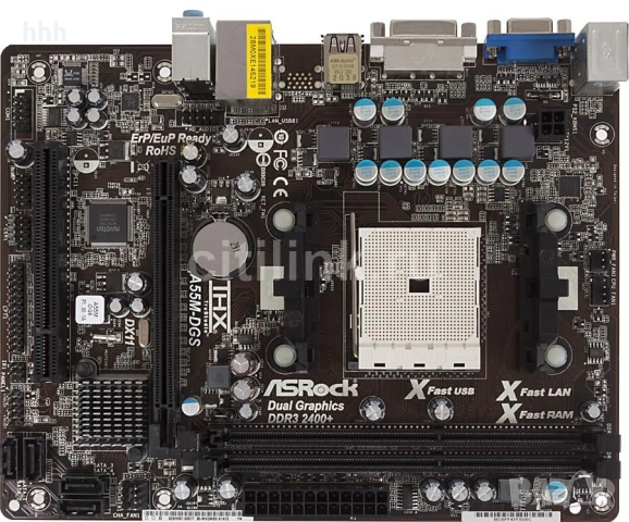 PC комплект AsRock A55M-DGS / Четириядрен AMD A8 3850 / 4x2.90GHz / 4 GB ddr3 