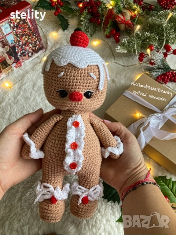 Джинджифилова плетена бисквитка, снимка 6 - Играчки за стая - 51694769