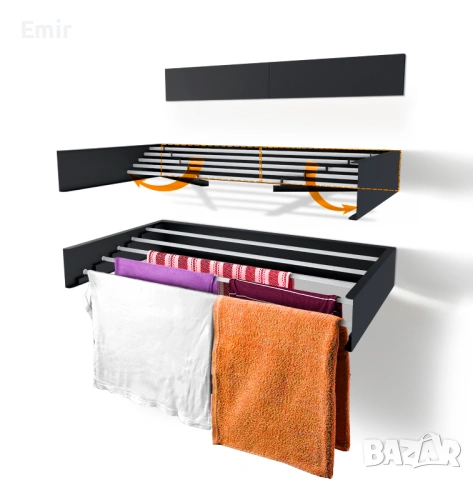 Прибиращ се ПРОСТОР за ДРЕХИ, снимка 6 - Сушилници - 53637061