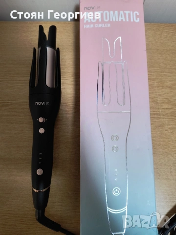 NOVUS Автоматична керамична маша за коса с защита от изгаряне