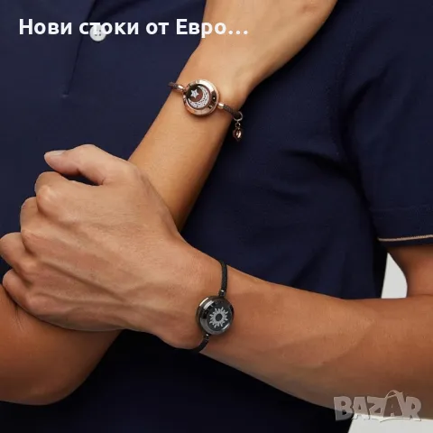 totwoo Гривни за докосване на дълги разстояния за двойки със светлина и вибрации,Bluetooth сдвоя, снимка 5 - Гривни - 49847235