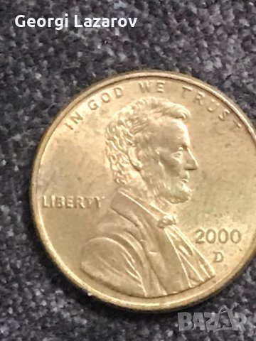 1 цент САЩ 2006 буква Д