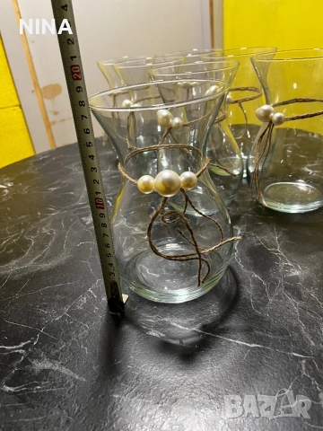 Лот стъклени вази , снимка 2 - Други - 53566288