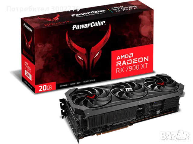 Powercolor AMD Radeon RX 7900 XT Red Devil 20GB, снимка 1