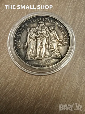 10 франка 1970 UNC сребро с уникална патина, снимка 5 - Нумизматика и бонистика - 44698096