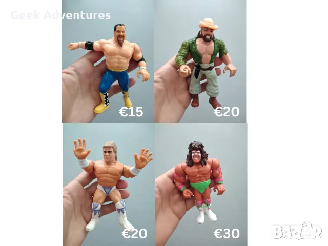 WWF/WWE Винтидж Кечисти Ретро 90те Екшън Фигурки Hulk Hogan Pro-Wrestling, снимка 7 - Колекции - 56258869