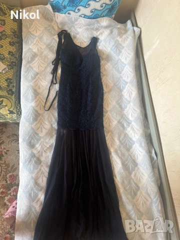 дълга вечерна рокля до пода, снимка 2 - Рокли - 51258293