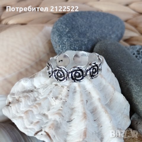 Сребърни пръстени за крак, снимка 2 - Пръстени - 39544885