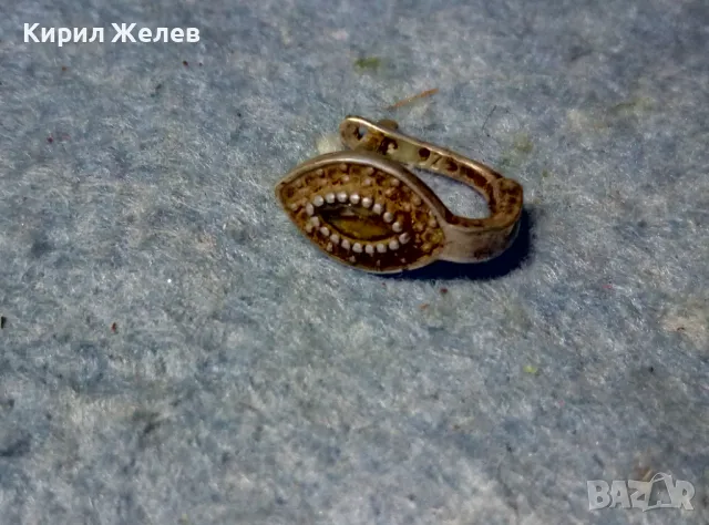 СКЪПОЦЕННА СРЕБЪРНА ОБЕЦА СРЕБРО 925 АНГЛИЯ ЮВЕЛИРНО ФАСЕТИРАН ОЛИВИН / ПЕРИДОТ и ЦИРКОНЧЕТА 47588