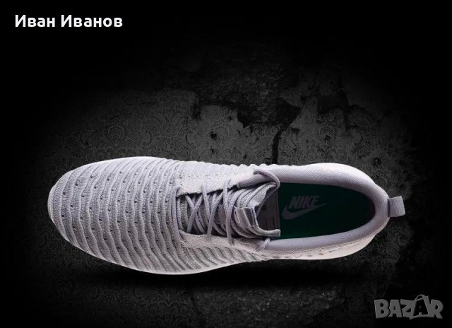 маратонки  NIKE ROSHE TWO FLYKNIT "WOLF GREY" номер 44-44,5, снимка 4 - Маратонки - 40283132