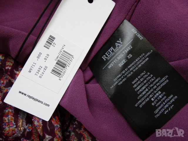 НОВА! Replay Mini Dress for Marriage Дамска Флорална Рокля Размер S, снимка 15 - Рокли - 44323434