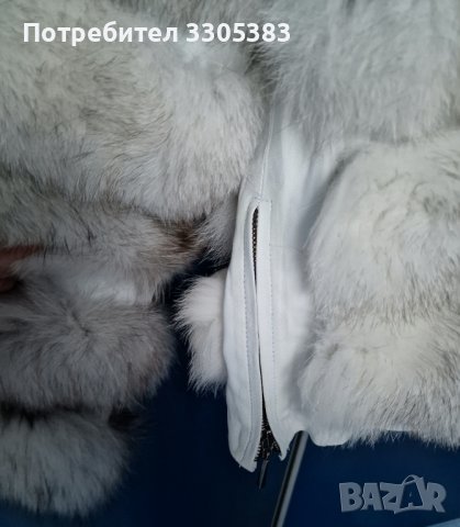 Яке от естествен косъм сребърна лисица, снимка 3 - Якета - 41190723