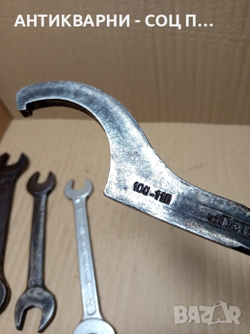 Комплект Соц Стари Големи Гаечни Ключове. , снимка 2 - Антикварни и старинни предмети - 52696551
