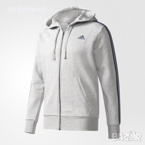 Мъжко горнище Adidas Essentials 3-Stripes Fleece, снимка 1 - Спортни дрехи, екипи - 44365564