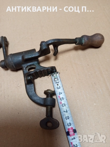 Соц Стара Бронзова Ръчна Машинка За Патрони. , снимка 11 - Антикварни и старинни предмети - 52057064