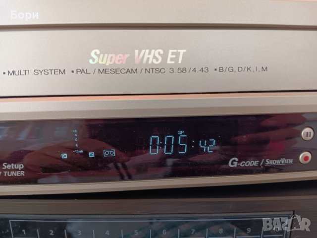 JVC S-VHS HR-S5600AM Super-VHS, снимка 3 - Плейъри, домашно кино, прожектори - 42678344
