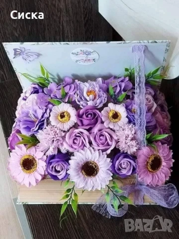 Кутия книга със сапунени цветя страхотен подарък за всеки специален павод, снимка 8 - Подаръци за жени - 40950715