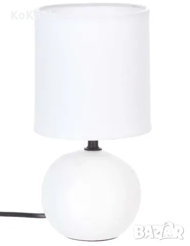 Бяла нощна лампа-25х13 см./нощна лампа/настолна лампа