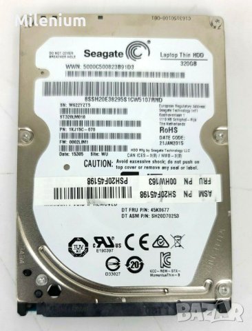 Твърд диск Seagate Laptop Thin 320GB SATA 2.5", снимка 5 - Твърди дискове - 39509898