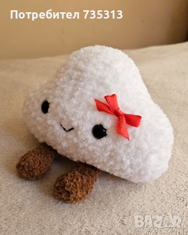 Ръчно плетено Jellycat облаче, снимка 3 - Плюшени играчки - 51431821