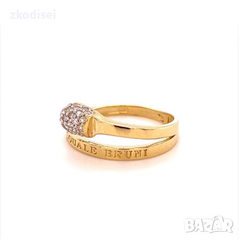 Златен дамски пръстен 2,48гр. размер:55 14кр. проба:585 модел:16928-5, снимка 2 - Пръстени - 41179295