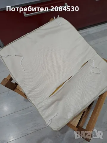 Табуретка орех масив 49,5/49,5/47, снимка 5 - Дивани и мека мебел - 49301856